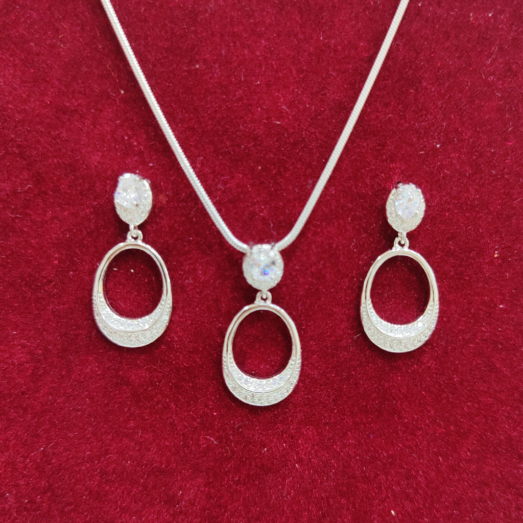 925 silver chain pendant set