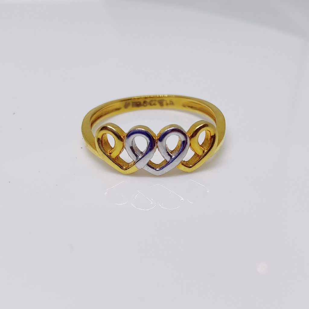 22k Gold Exclusive Heart Shape Plain Ring