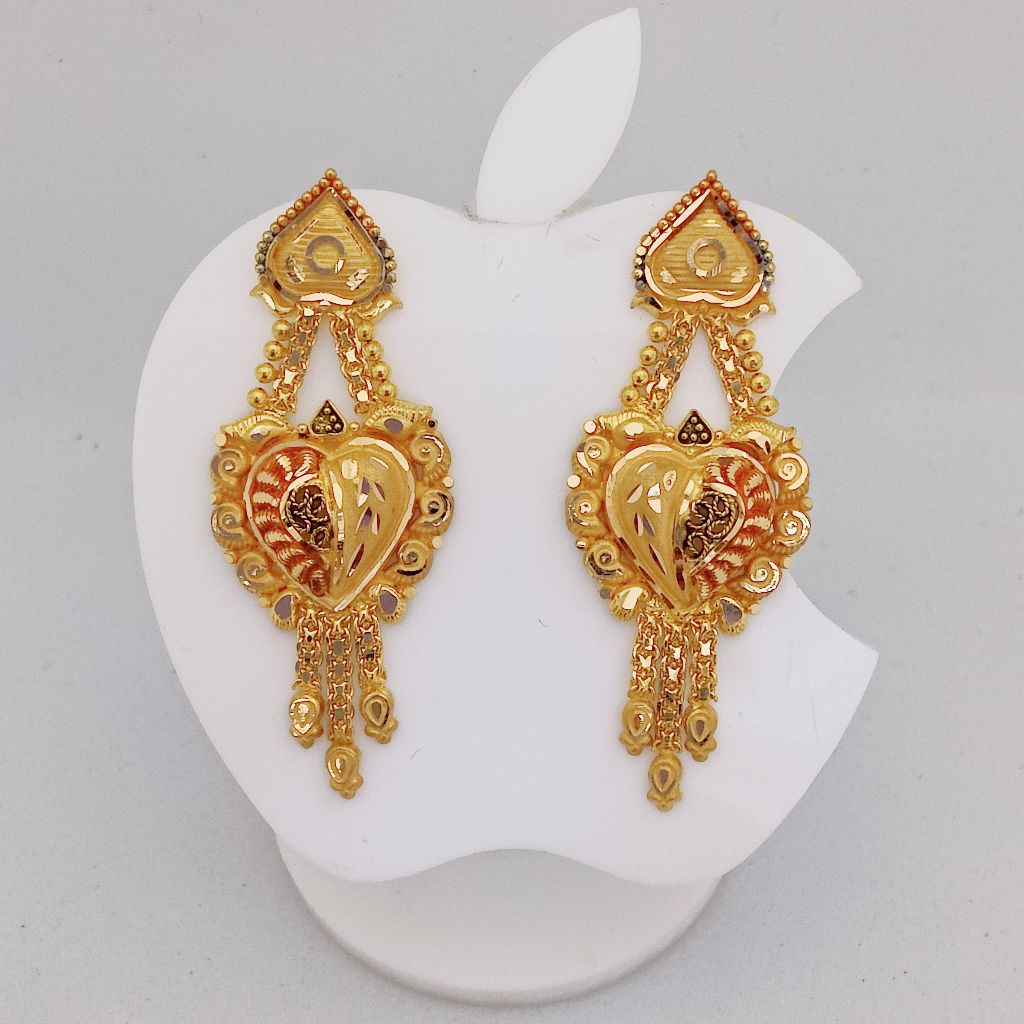 Gold Replica Earrings Design 2023