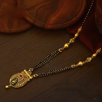 22K Gold Antique Jadtar Mangalsutra by 