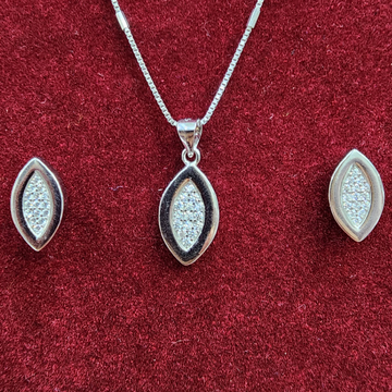 925 Sterling Silver Chain Pendant Set by 