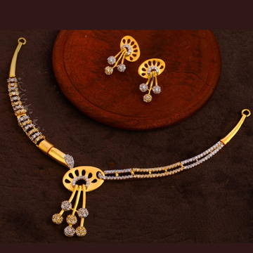 916 Gold Diamond Fancy Set by 