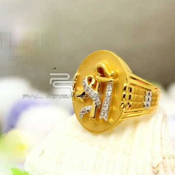 22Kt Gold Shree Design Gents Ring by 