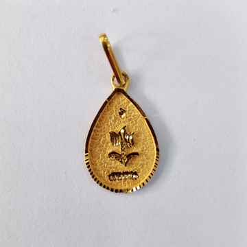 20k gold pan shape simple exclusive pendant by 