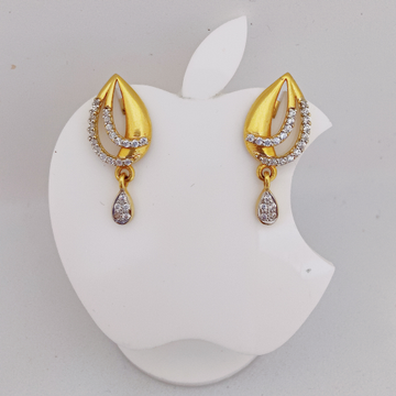 22k Gold Exclusive Stone Ladies Earring by 