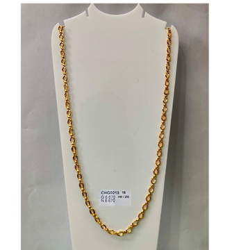 916 Gold Hallmark Hollow Chain  by 
