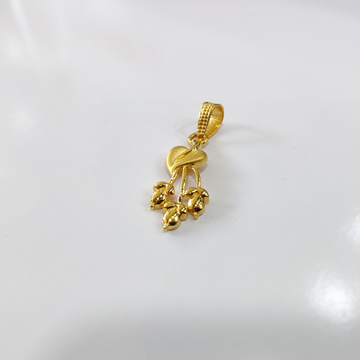 22k gold heart shape pendants by 