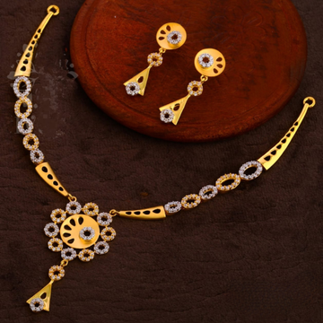 916 Gold Diamond Fancy Set by 