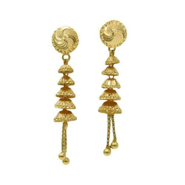 22k gold hanging tops Earrings by 