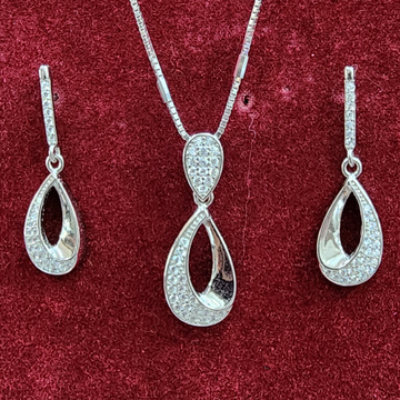 925 Sterling Silver Chain Pendant Set by 