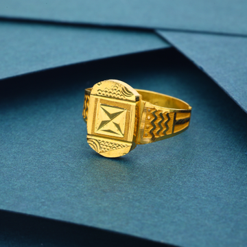 22k Gold Plane Fancy  Classic Ring by 