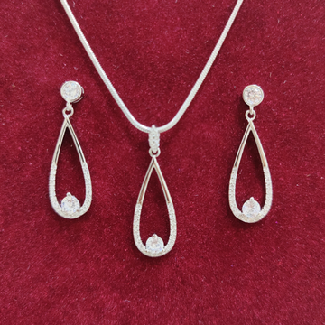 925 silver u shape chain hanging pendant set by 