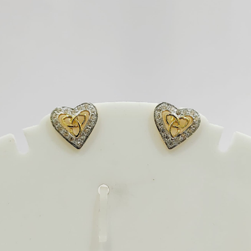 916 gold heart shape CZ tops by 