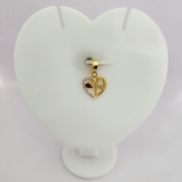 18K Gold Exclusive Heart Shape Pendant by 