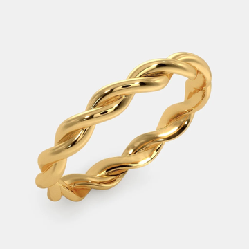 22k gold plain challa design ladies ring by 