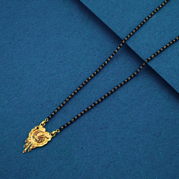 22K 916 NICE SINGAL LINE LIGHT WEIGHT MANGALSUTRA by 
