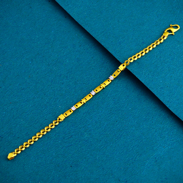 22K 916 Gold Fancy Modern Stone Bracelet by 