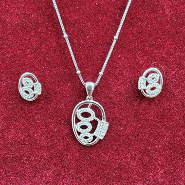 925 Sterling Silver Chain Pendant Set by 