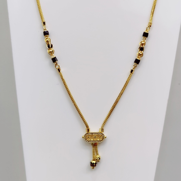 22K Gold Single Line Mangalsutra Doob Kiya by 