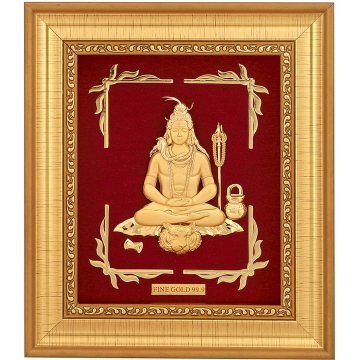 24k gold leaf shivji frame by 