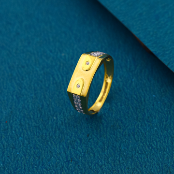 22K 916 Regular Wearing CZ Diamond Gold Ring For M... by 