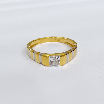 916 gold white exclusive stone ladies ring by 