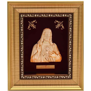 24k gold leaf jesus frame by 