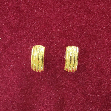 18k gold plain tops Earrings by 