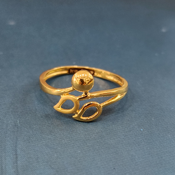 22k gold exclusive plain ladies ring by 