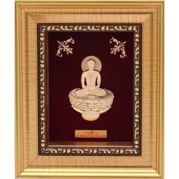 24k gold leaf mahavirji briliant frame by 