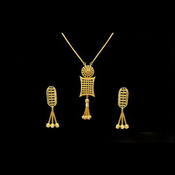 22K Gold Designer Zali Design Dokiya Set by 