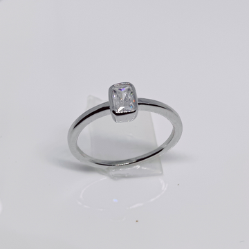 92.5 sterling silver solitaire diamond ladies ring by 