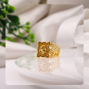 22K 916 Gold Exclusive Ganeshji Ring by 