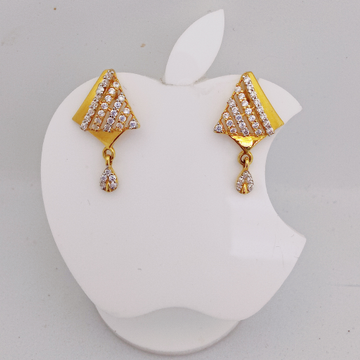 22k Gold Exclusive Mate Finish Earring by 