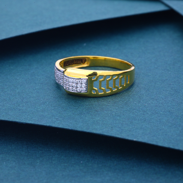 22K 916 Regular Wearing Diamond Fancy Gold Ring Fo... by 
