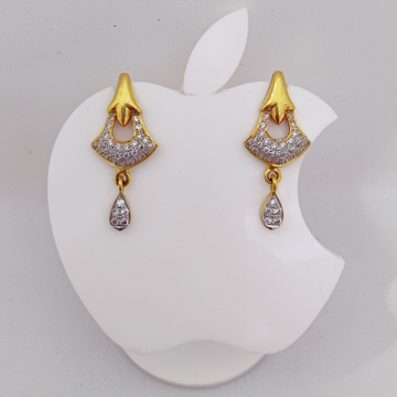 22k gold exclusive stone sitting ledies earring by 