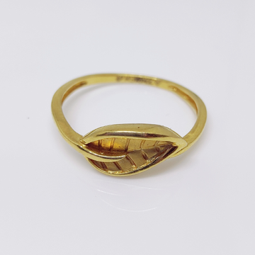 22k gold leaf design exclusive ring by 