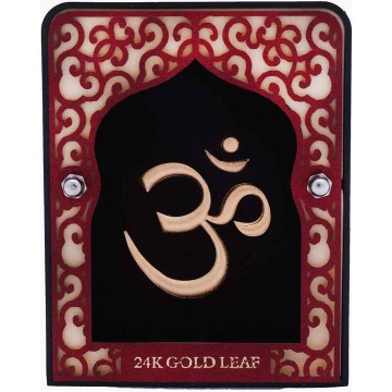 24k gold leaf om giftebl frame by 