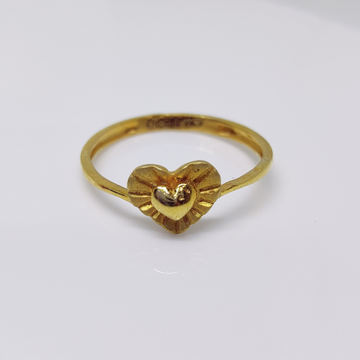 22k gold heart shape casting ring by 