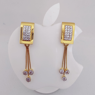 22k Gold Exclusive Hanging Diamond Ladies Earring by 