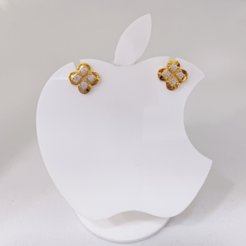 18k Gold Exclusive Stone Ladies Earring by 