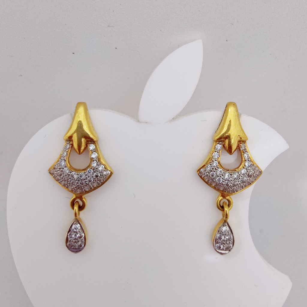 22k gold exclusive stone sitting ledies earring