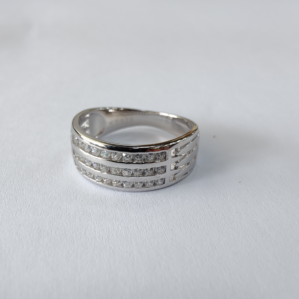 925 sterling silver ladies and gents ring