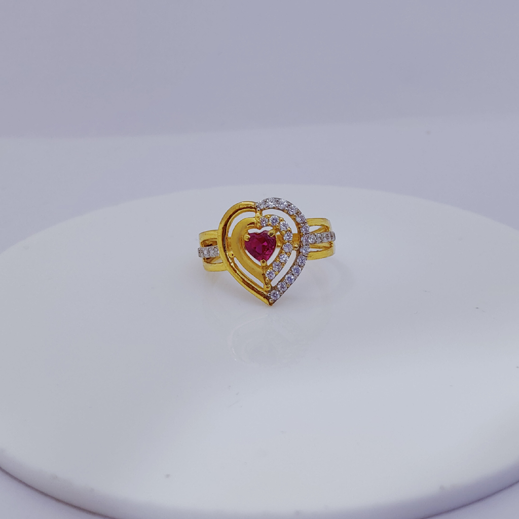 22k Gold Exclusive One Said Heart Shape Ring