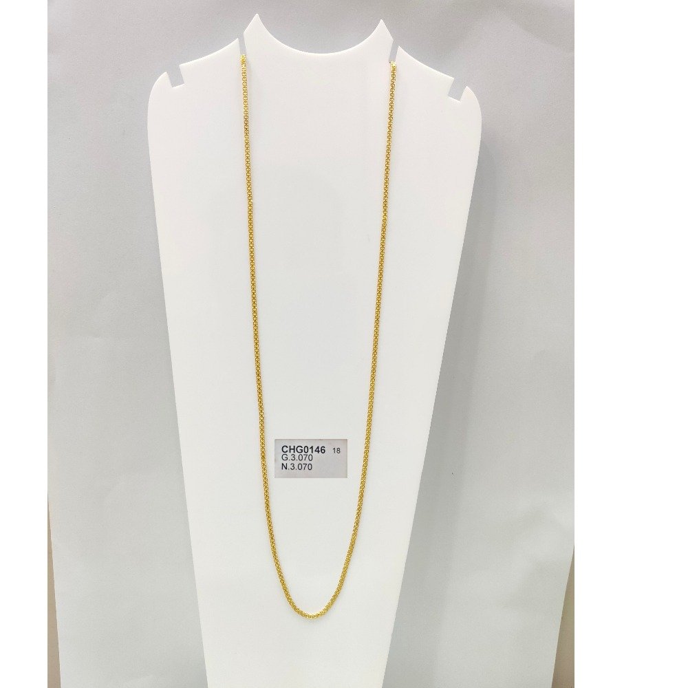 22KT Gold Hallmark Very Beautiful Light Weight Chain 
