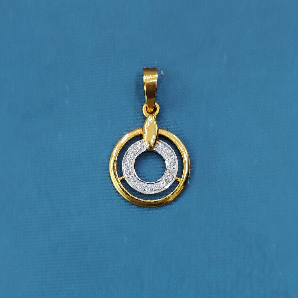 22K Gold Exclusive Round Shape Pendant