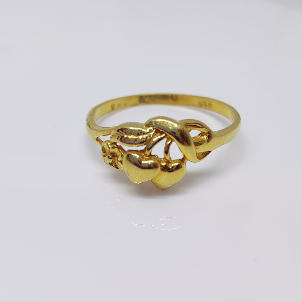 22k Gold Heart Shape Casting Ring