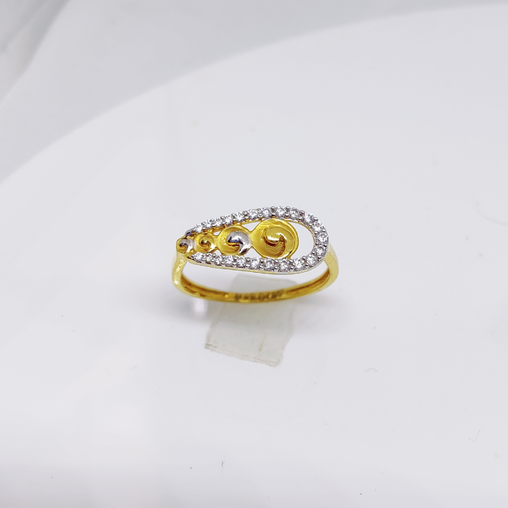 22k gold unique ladies ring