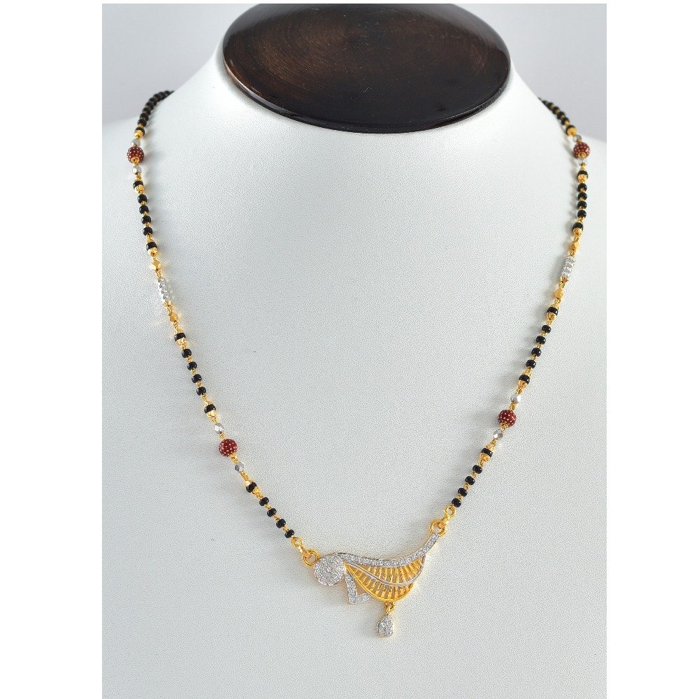 Antique gold mangasutra aj-005