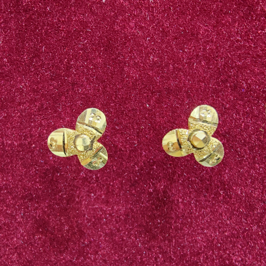 916 gold plain flower design tops